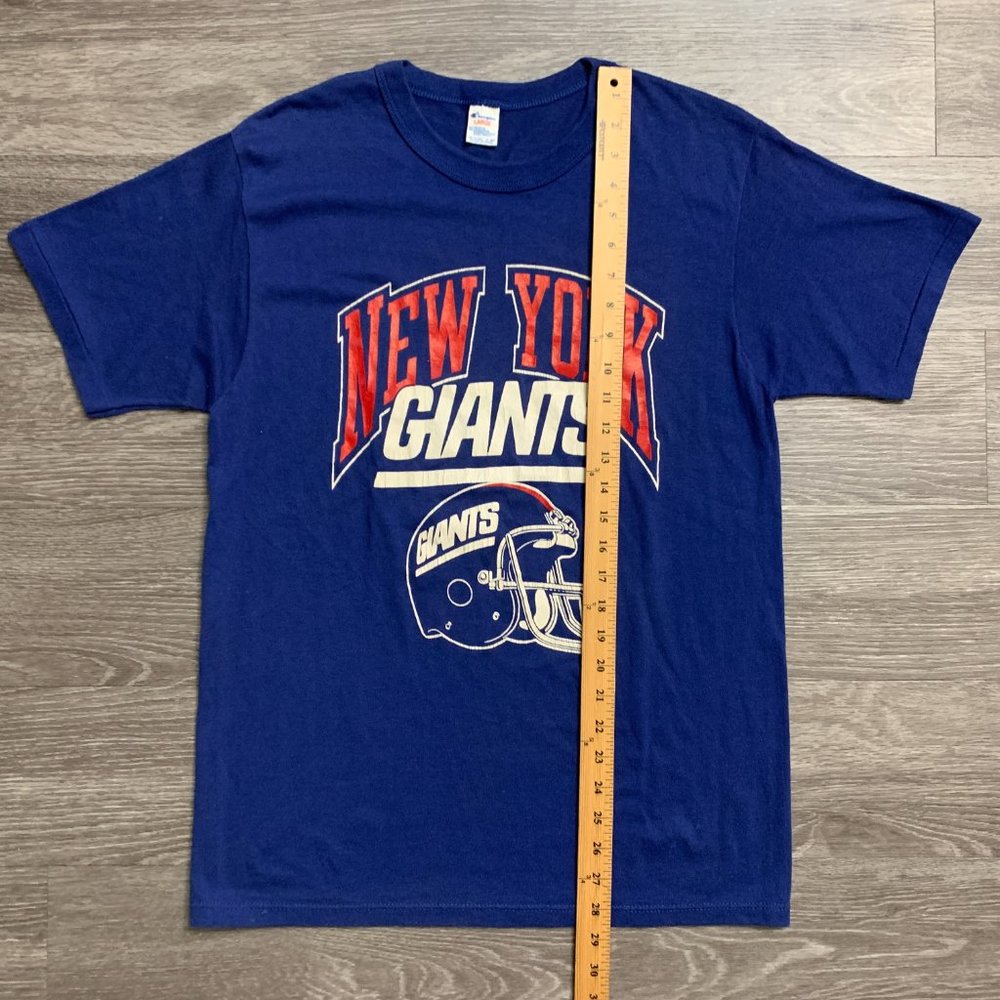 Vintage 80's Champion 50/50 NFL NY New York Giants Shirt Sz. M/L - Picture 5 of 8
